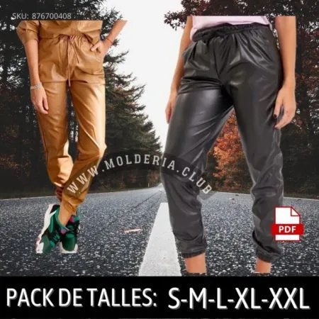 Patrón de Costura Pantalón Babucha Cuerina