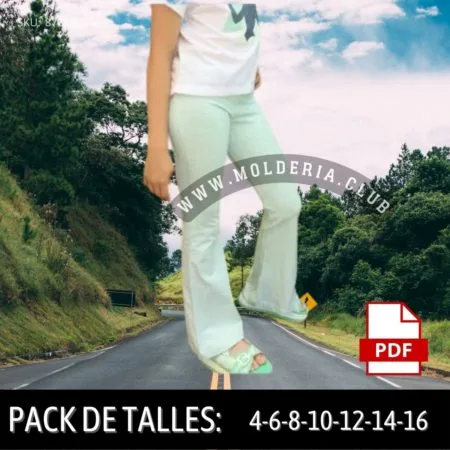 Patrón de Costura Leggins Oxford de Niñas