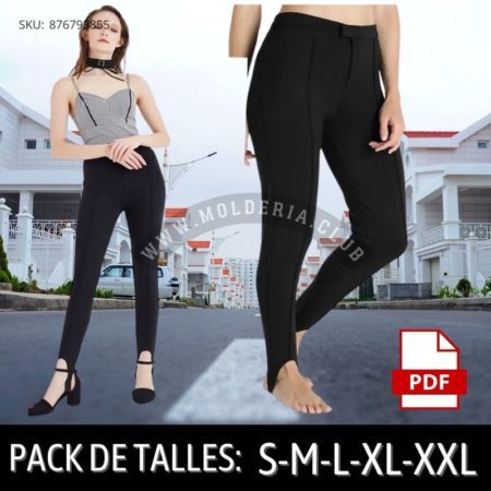 Patrón de Costura Leggings Fuseau