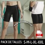 Patrón de Costura Leggins Calza Ciclista Cintura Ancha