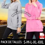 Patrón de Costura Hoodie Largo Vestido Mujer