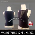 Patrón de Costura Musculosa Con Encaje En V