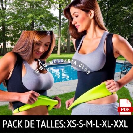 Patrón de Costura Musculosa Reductora de Mujer
