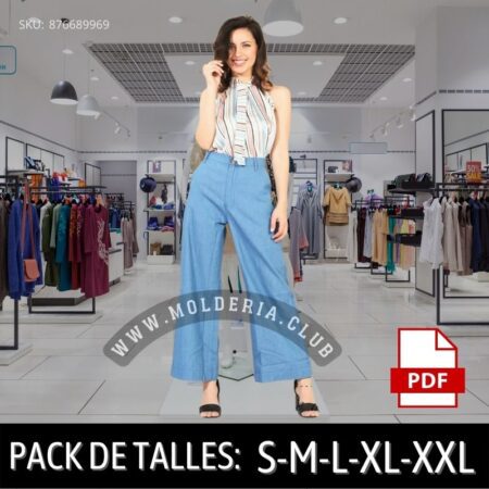 Patrón de Costura Palazzo Denim