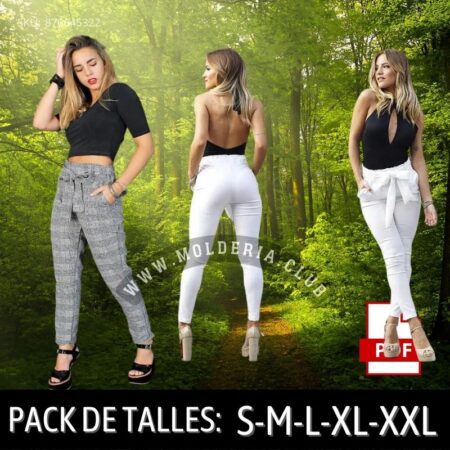 Patrón de Costura Pantalón Bengalina Con Lazo