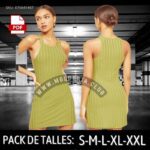 Molde Digital Vestido Escote Musculosa Pack